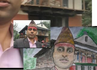 शितगंगा की छात्राले बनाईन गुरुको फोटो दुरुस्तै भविश्यमा आर्टिस्ट बन्ने इच्छा